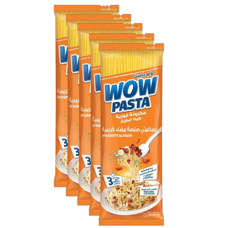5 تایی پاستای فوری با طعم آلفردو واو پاستا